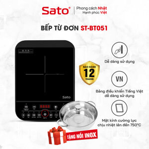 Bếp từ dương 1 vùng nấu Sato BT051