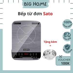 Bếp từ dương 1 vùng nấu Sato BT044