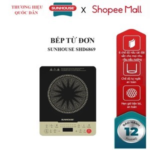 Bếp từ dương 1 vùng nấu Sunhouse SHD6869