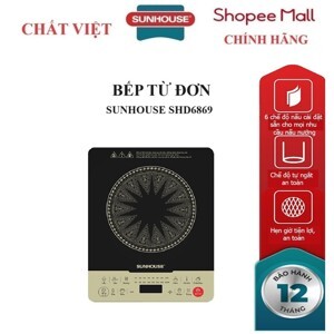 Bếp từ dương 1 vùng nấu Sunhouse SHD6869