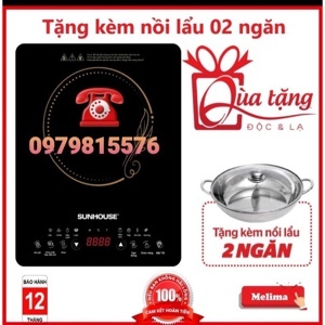 Bếp từ dương 1 vùng nấu Sunhouse SHD6806