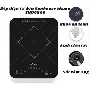 Bếp từ dương 1 vùng nấu Sunhouse SHD-6860