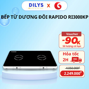 Bếp từ dương 2 vùng nấu Rapido RI3000KP