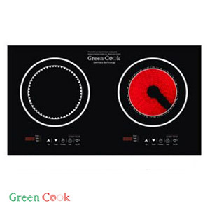 Bếp từ hồng ngoại âm 2 vùng nấu Greencook GC-H3