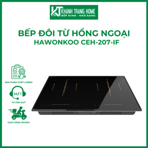 Bếp từ hồng ngoại âm 2 vùng nấu Hawonkoo CEH-207-IF