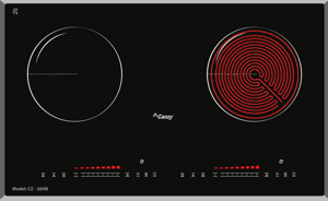 Bếp từ hồng ngoại âm 2 vùng nấu Canzy CZ-26HB