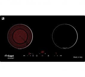 Bếp từ hồng ngoại âm 2 vùng nấu Capri CR 818KT