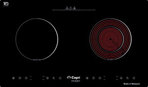 Bếp từ hồng ngoại âm 2 vùng nấu Capri CR-802KT