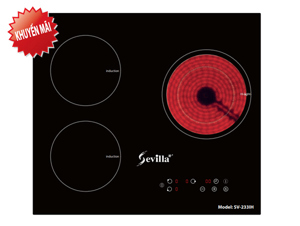 Bếp từ hồng ngoại âm 2 vùng nấu Sevilla SV-233IH