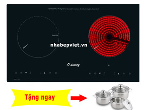 Bếp từ hồng ngoại âm 2 vùng nấu Canzy CZ-3002GSS