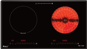 Bếp từ hồng ngoại âm 2 vùng nấu Romal RIE-115M