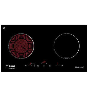 Bếp từ hồng ngoại âm 2 vùng nấu Capri CR 818KT
