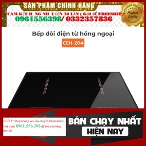 Bếp từ hồng ngoại âm 2 vùng nấu Hawonkoo CEH-204-IF