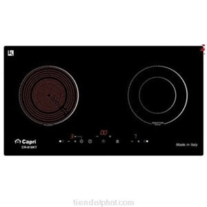 Bếp từ hồng ngoại âm 2 vùng nấu Capri CR 818KT