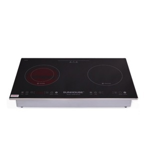 Bếp từ hồng ngoại âm 2 vùng nấu Sunhouse SHB9106-ES