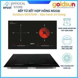 Bếp từ hồng ngoại âm 2 vùng nấu Goldsun GDX7640