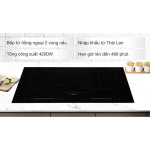 Bếp từ hồng ngoại âm 2 vùng nấu Junger SIS-66