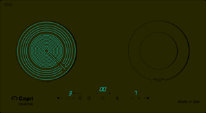 Bếp từ hồng ngoại âm 2 vùng nấu Capri CR-811HI