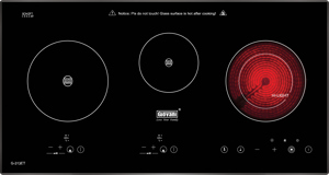 Bếp từ hồng ngoại âm 3 vùng nấu Giovani G313ET (G-313ET)