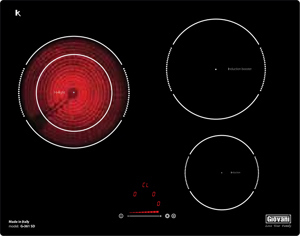 Bếp từ hồng ngoại âm 3 vùng nấu Giovani G-361 SD (G-361SD)
