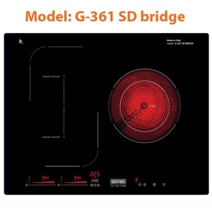 Bếp từ hồng ngoại âm 3 vùng nấu Giovani G-361SD Bridge