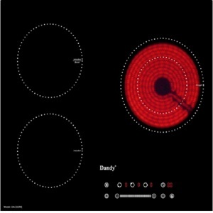 Bếp từ hồng ngoại âm 3 vùng nấu Sevilla DA-333RE