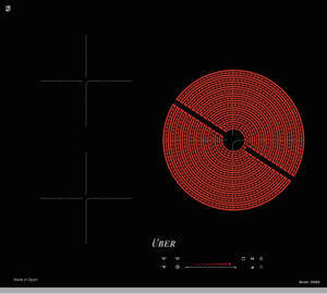 Bếp từ hồng ngoại âm 3 vùng nấu Uber 300BS