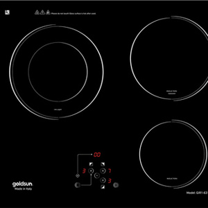 Bếp từ hồng ngoại âm 3 vùng nấu Goldsun GIR1631T