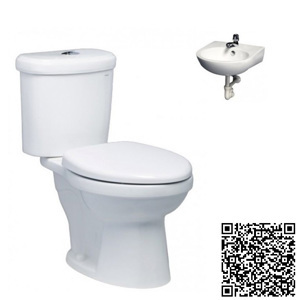 Bồn cầu Caesar CT1338 + Chậu L2140 - 2 khối