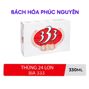 Bia 333 Export thùng 24 lon x 330ml