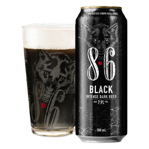 Bia 8.6 Black 7.9%-lon 500ml