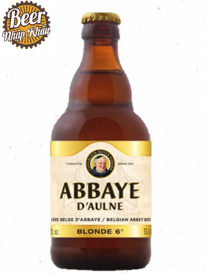 Bia Abbaye d’Aulne Blonde 6% Thùng 24 chai 330ml