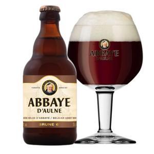 Bia Abbaye d’Aulne Brune 6% Bỉ - chai 330ml