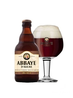 Bia Abbaye d’Aulne Brune 6% Bỉ - chai 330ml