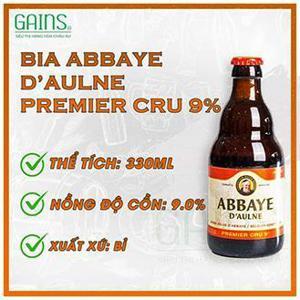 Bia Abbaye d’Aulne Premier Cru 9% Bỉ chai 330ml