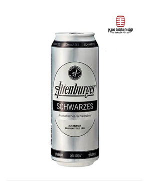 Bia Altenburger Schwarzes 4,9% Đức - 24 lon 500ml