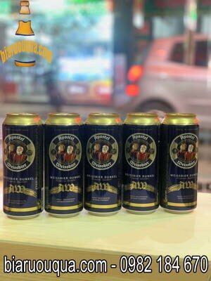 Bia Apostel Weissbier Dunkel 5,3% Đức - 24 lon, 500ml