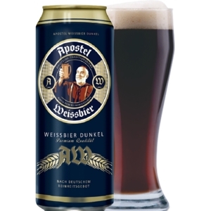 Bia Apostel Weissbier Dunkel 5.3% Lon 500ml