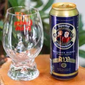 Bia Apostel Weissbier Dunkel 5,3% Đức - 24 lon, 500ml