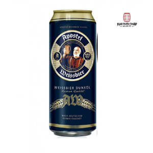 Bia Apostel Weissbier Dunkel 5,3% Đức - 24 lon, 500ml