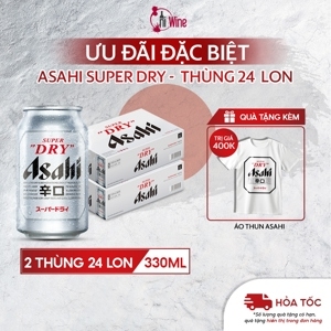 Bia Asahi 5% - Thùng 24 lon 330ml