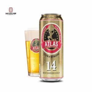 Bia Atlas Ultra Strong 14% - lon 500 ml