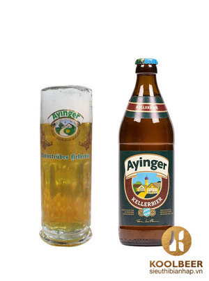 Bia Ayinger Kellerbier 4.9% Thùng 20 chai 500ml