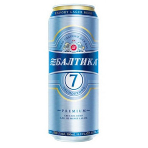 Bia Baltika 7 - 5.4%, 24 lon/500ml/thùng