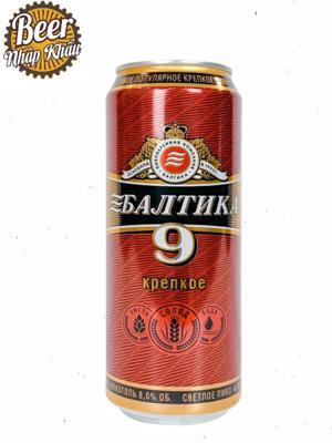 Bia Baltika số 9 8% Nga 24 lon 450ml