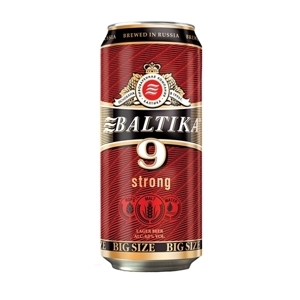 Bia Baltika số 9 Nga  8% -12 lon 900ml