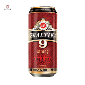 Bia Baltika số 9 Nga  8% -12 lon 900ml