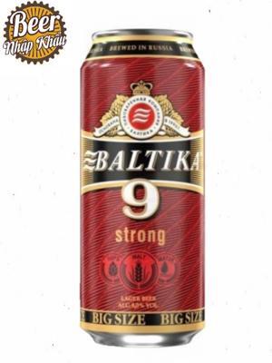 Bia Baltika số 9 Nga  8% -12 lon 900ml