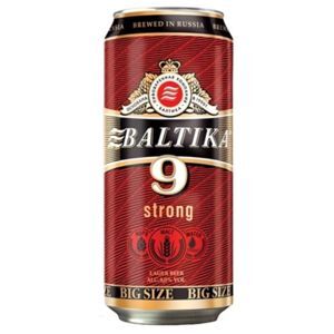 Bia Baltika số 9 Nga  8% -12 lon 900ml
