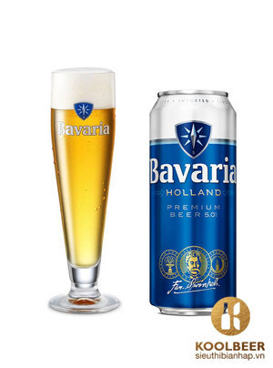 Bia Bavaria Premium Pilsner 5% Thùng 24 lon 500ml